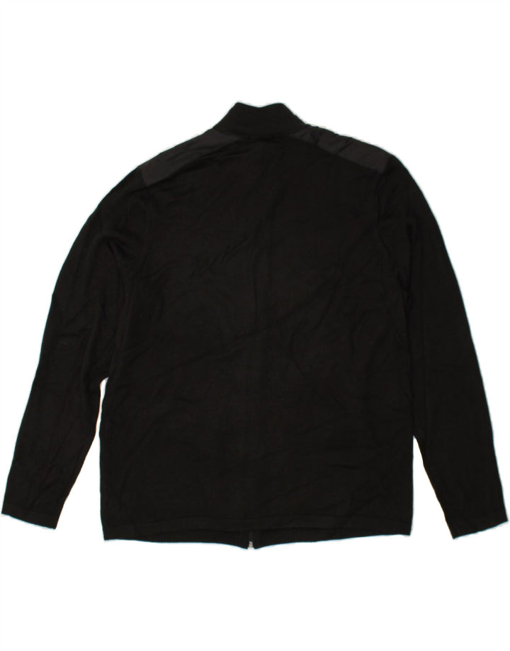 MICHAEL KORS Mens Cardigan Sweater XL Black Acrylic Vintage Michael Kors and Second-Hand Michael Kors from Messina Hembry 