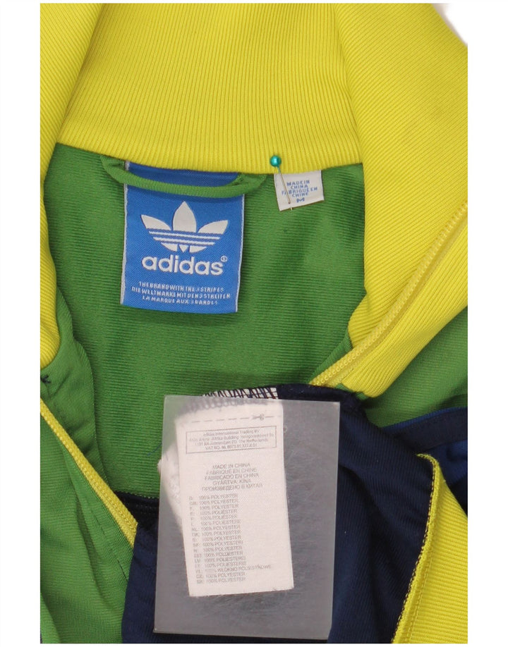 Męska bluza dresowa Adidas, średnia, wielokolorowa, poliestrowa z blokami kolorów