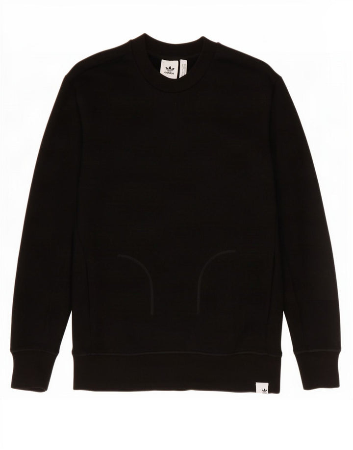Adidas Męska Bluza Sweter Średni Czarny Bawełna