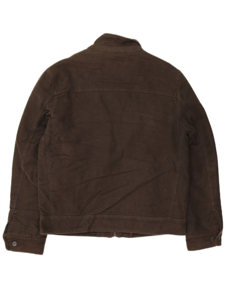 Męska kurtka bomber MARKS & SPENCER UK 38, średnio brązowa, bawełniana