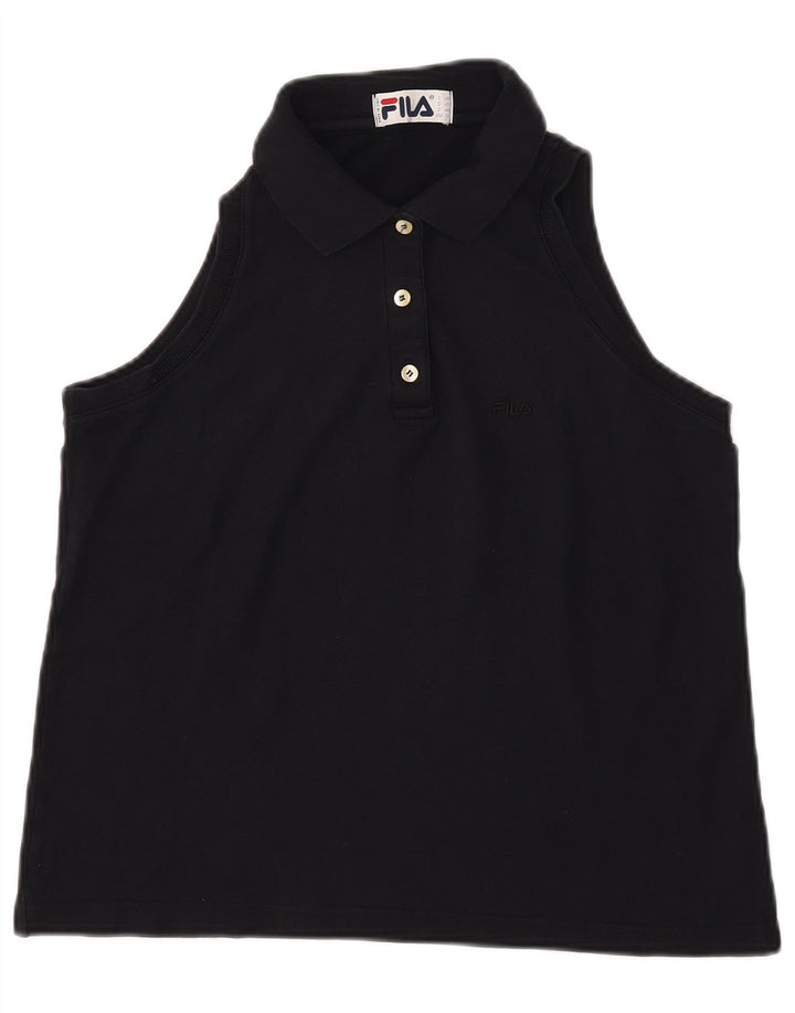 Damska koszulka polo bez rękawów FILA IT 48 XL granatowa