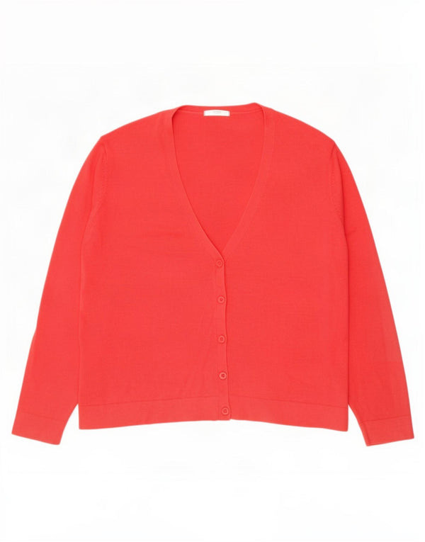 Marks & Spencer Damski sweter kardigan UK 24 4XL Różowy, bawełniany