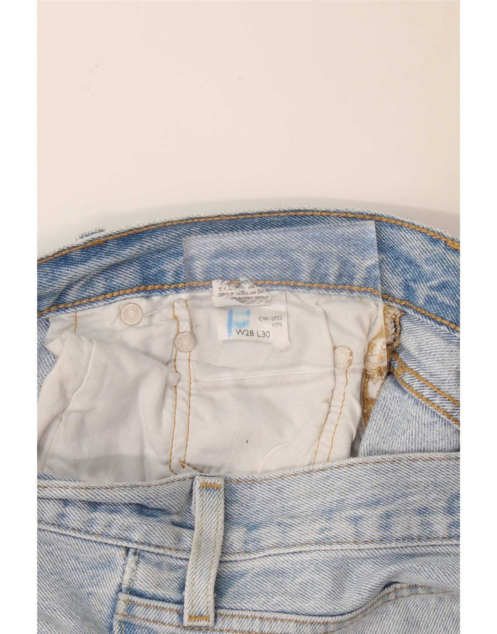 Damskie jeansy Levi's 501 Straight W28 L30 Niebieskie bawełniane