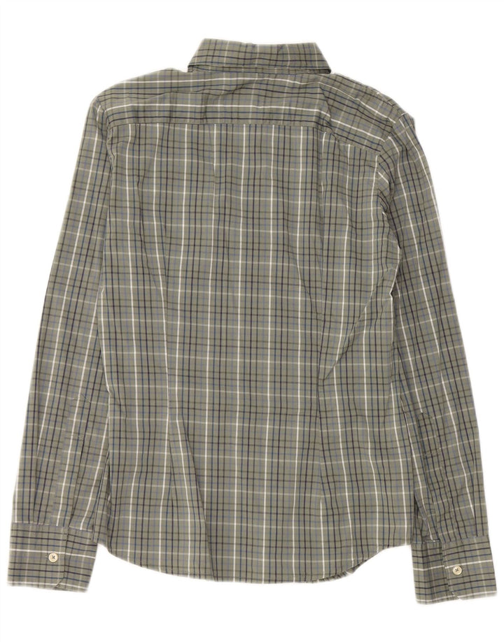 Koszula damska Benetton UK 12, średnia khaki, bawełniana kratka