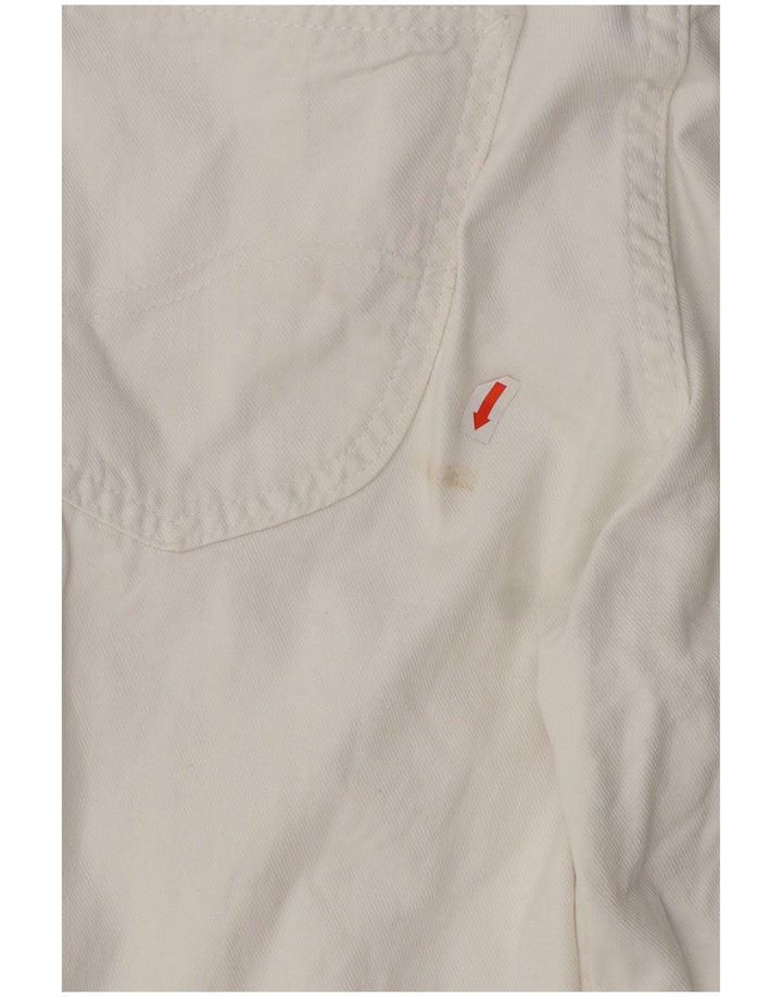 Damskie jeansy rozkloszowane Lee US 12 Large W31 L29 Biała bawełna