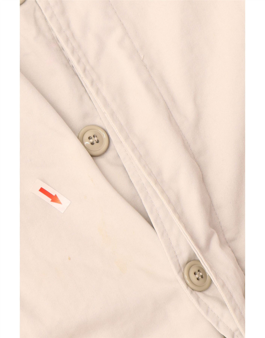 Jednolity męski płaszcz graficzny UK 40, duży, biały