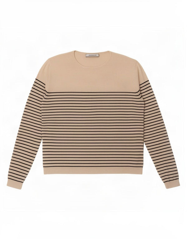 Damska bluzka Zara Crop Top UK 16, duża, wiskoza w białe paski