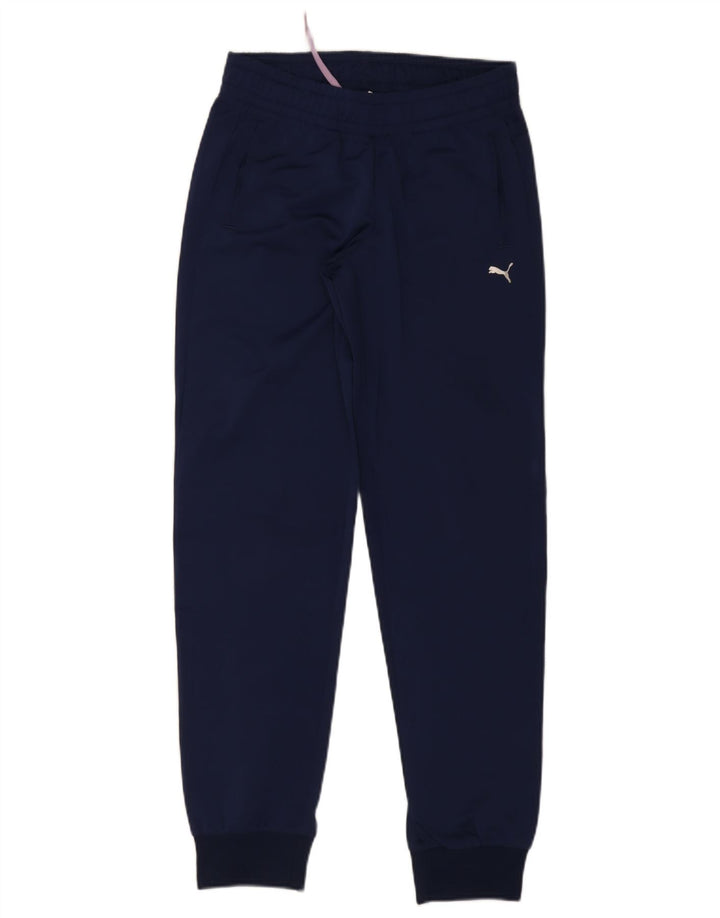Damskie spodnie dresowe Puma Joggers UK 10, małe, granatowe, poliestrowe