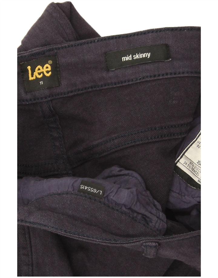Damskie jeansy Lee Mid Rise Skinny Large W32 L34 Granatowa wiskoza