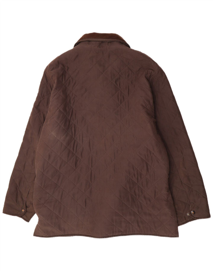 Męska pikowana kurtka Barbour UK 44 2XL Brązowa, poliester