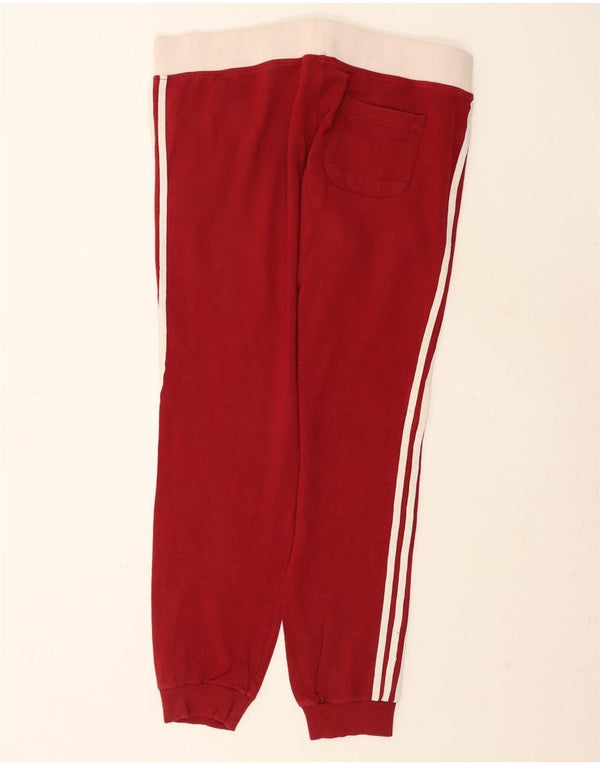 Damskie spodnie dresowe Adidas Joggers UK 18 XL Burgundowy blok kolorów