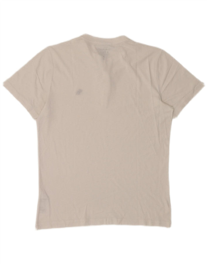 T-shirt męski ABERCROMBIE & FITCH Średniej wielkości biała bawełna