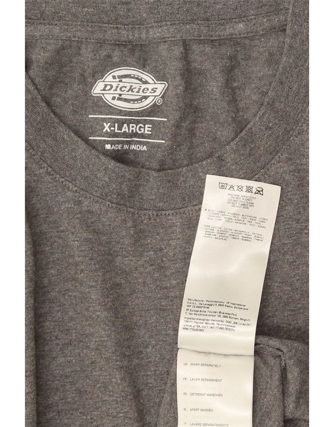 T-shirt męski Dickies XL, szary, bawełniany