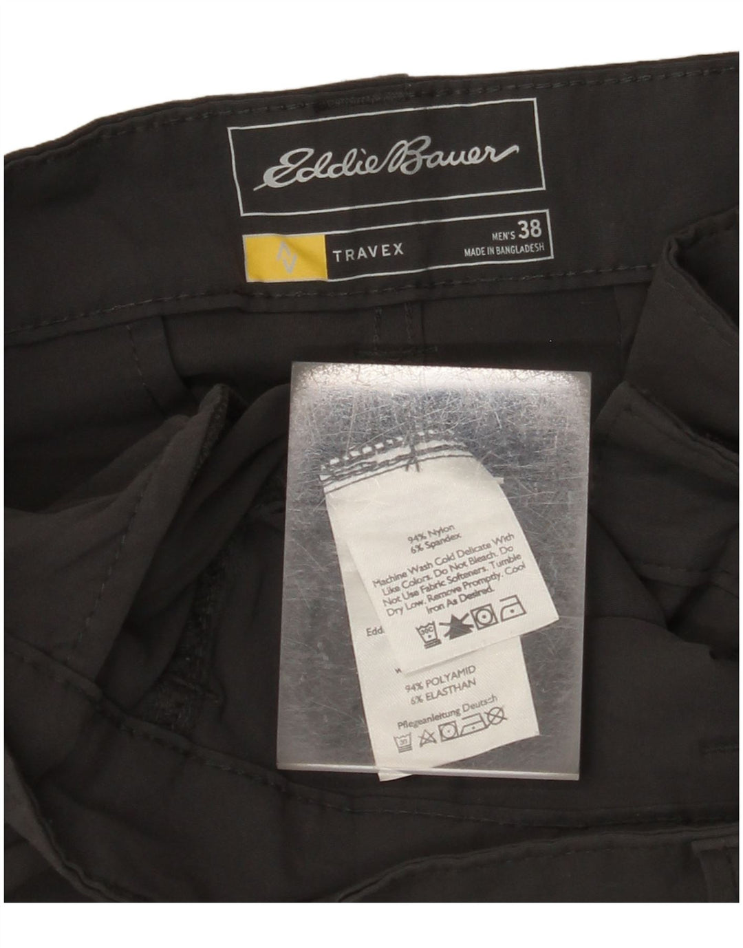 Męskie spodenki chino EDDIE BAUER W38 XL Szary nylon