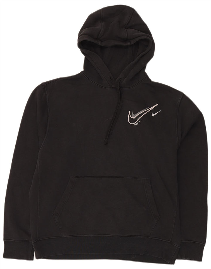 Męska bluza z kapturem Nike, średnia czarna, bawełniana