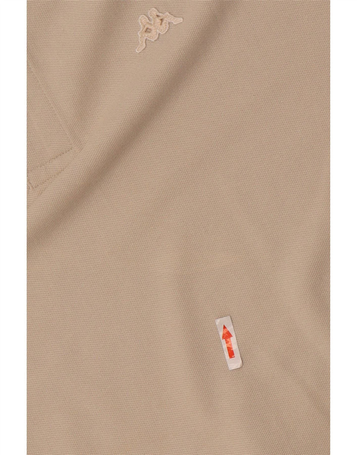 Męska koszulka polo Kappa 2XL, beżowa, bawełniana