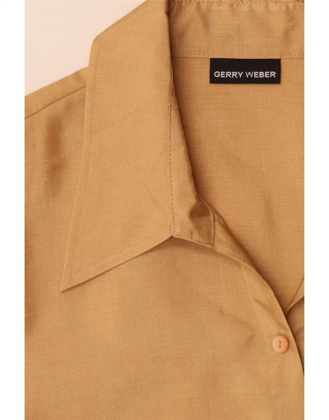 Damska koszulka z krótkim rękawem Gerry Weber UK 16, duża, beżowa