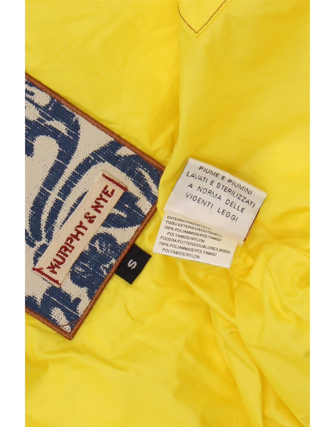Damska wyściełana kamizelka Murphy & Nye UK 10, mała, z żółtego nylonu