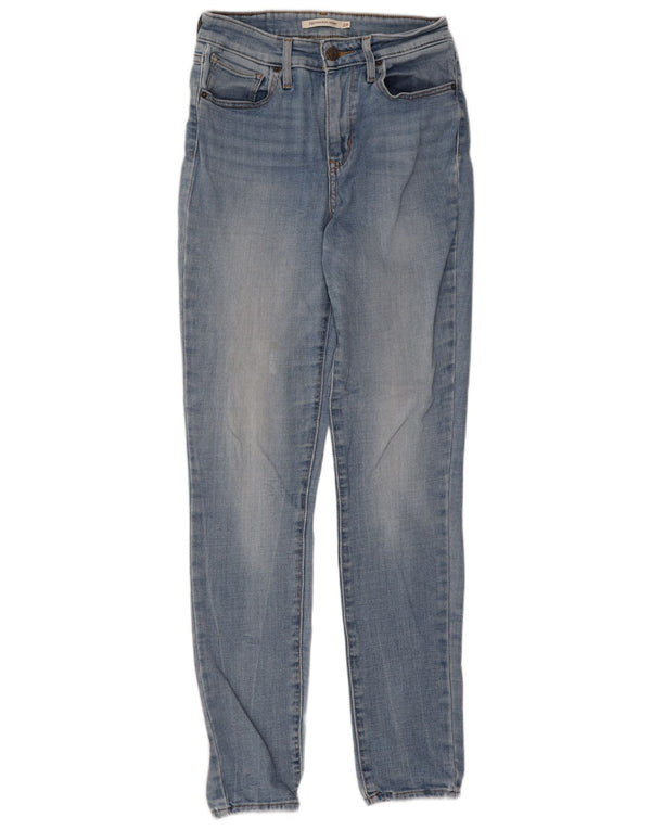 Damskie jeansy Levi's 721 z wysokim stanem W28 L30 Niebieska bawełna