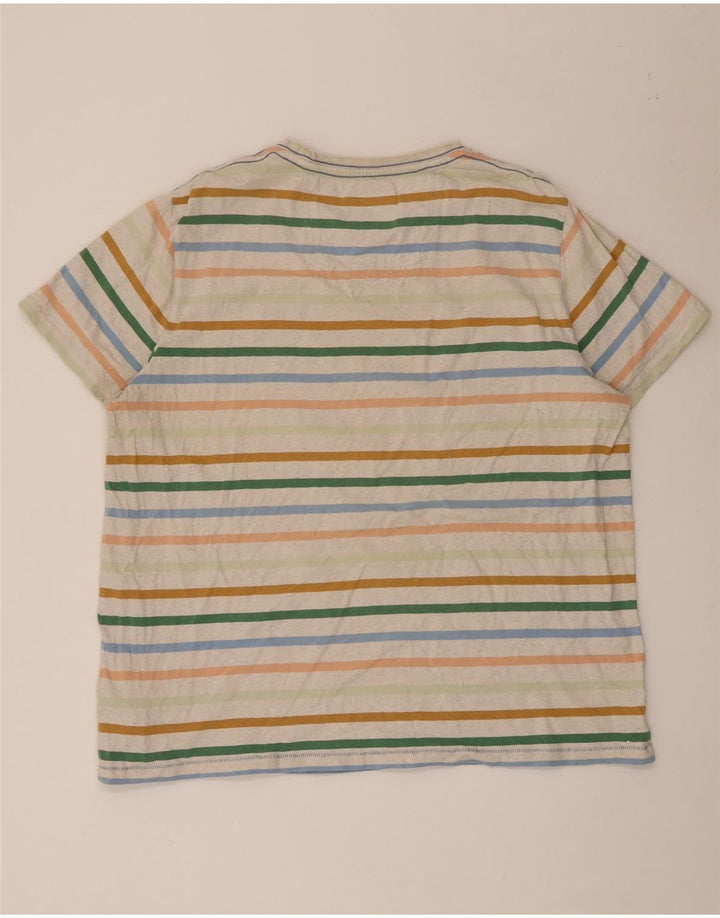 T-shirt męski Fat Face Top 2XL, wielobarwna bawełna w paski