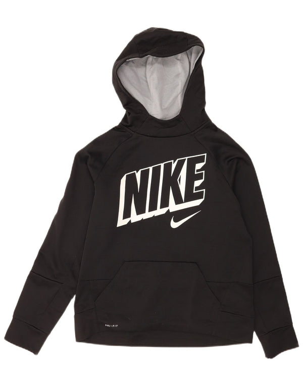 Dziewczęca bluza z kapturem Nike Dri Fit Graphic 13-14 lat XL, czarny poliester