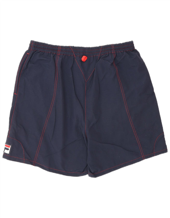 Męskie spodenki sportowe Fila XL, granatowe, nylonowe