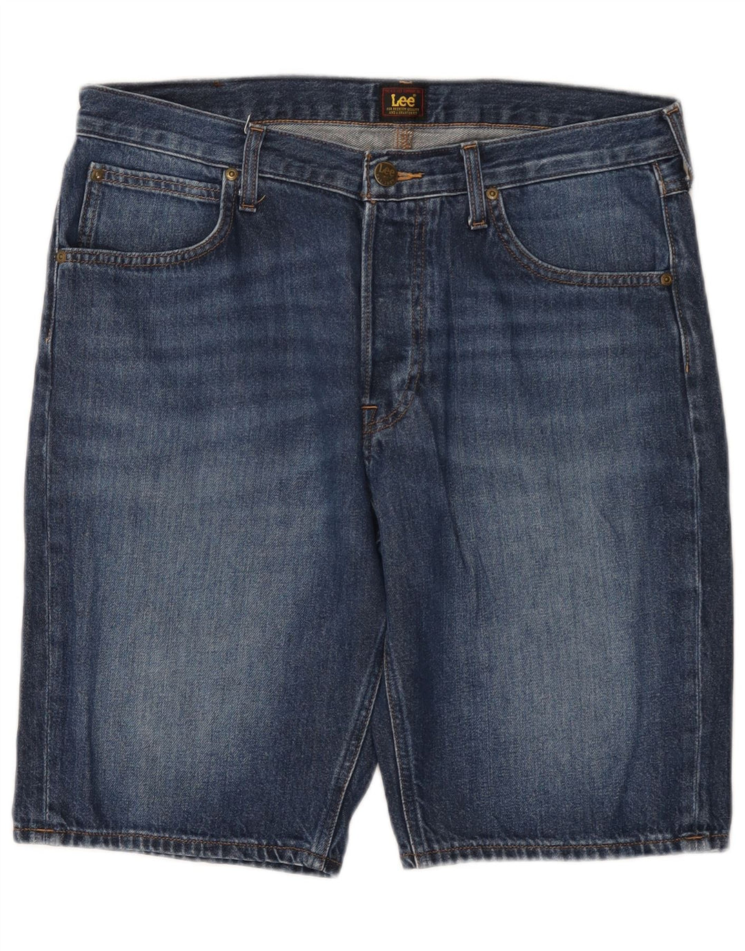 Męskie spodenki jeansowe Lee W34, duże, niebieskie, bawełniane