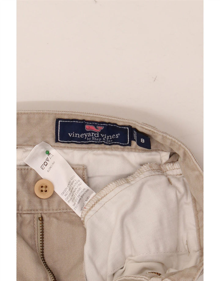 Spodnie chino chłopięce VINEYARD VINES 7-8 lat W24 L22 beżowa bawełna