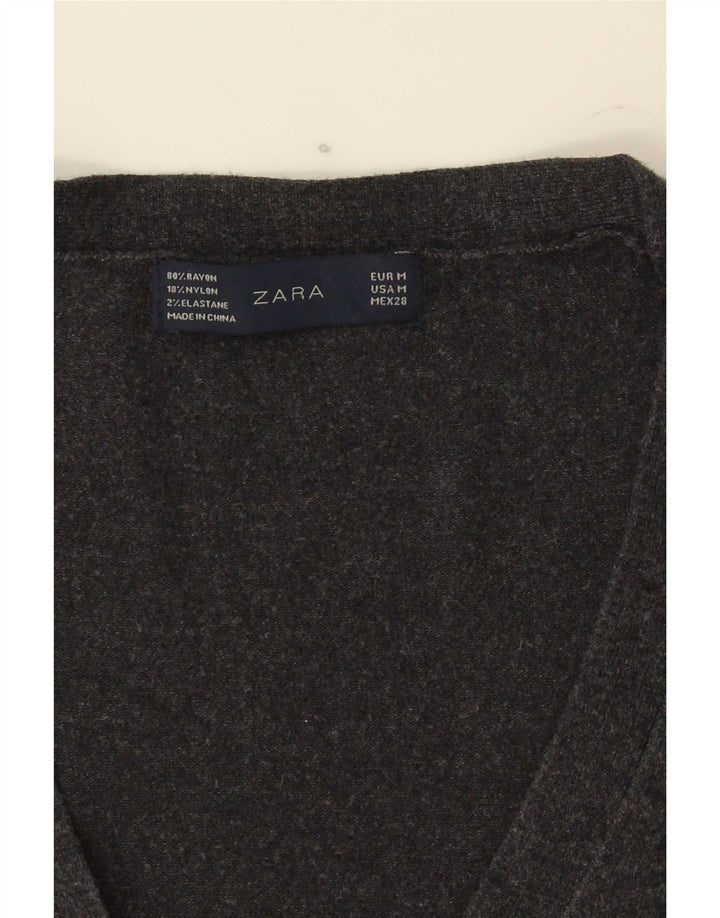 Sweter damski Zara Cardigan UK 12 Średni szary Rayon