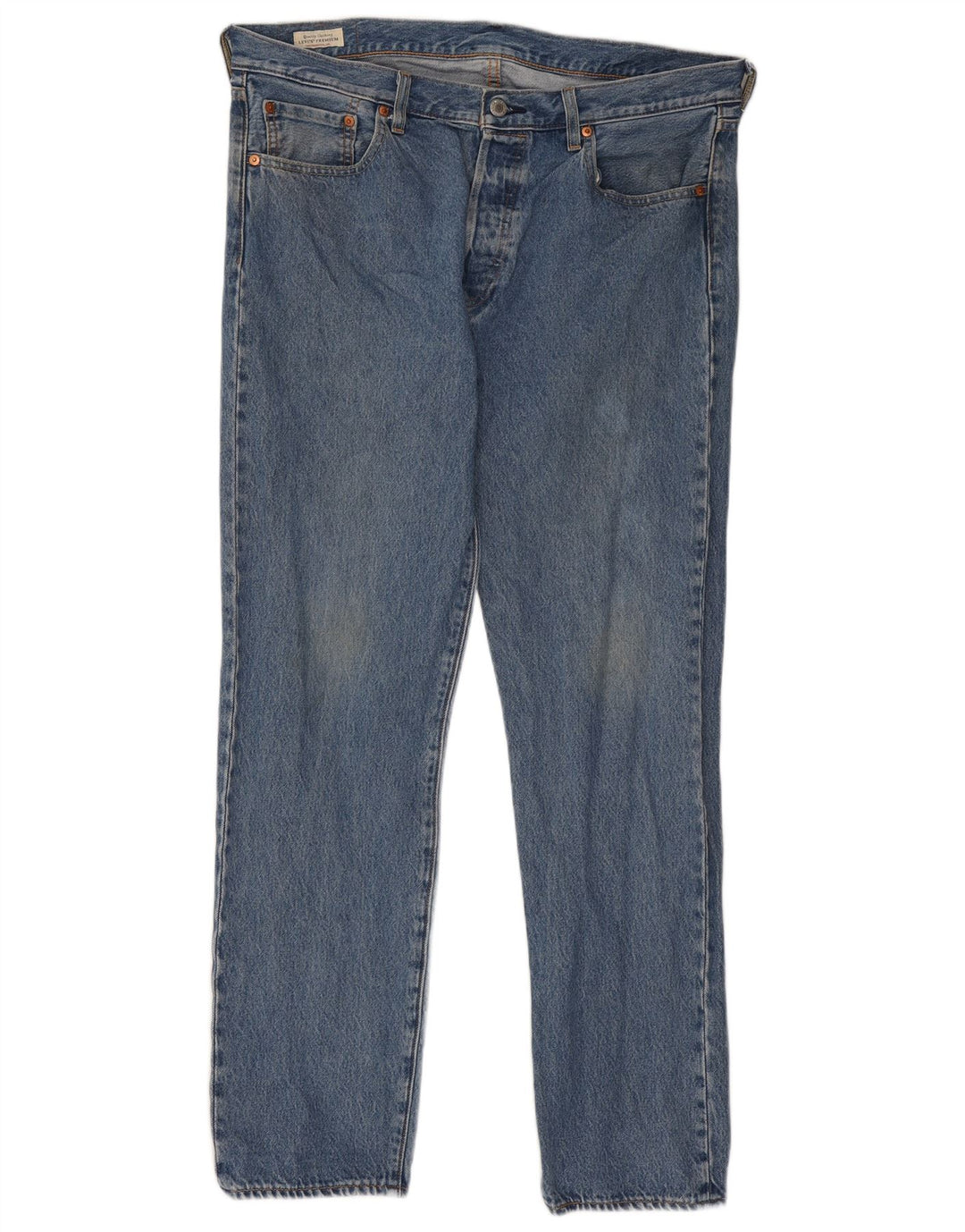 Męskie jeansy Levi's 501 Straight W36 L32 Niebieskie bawełniane