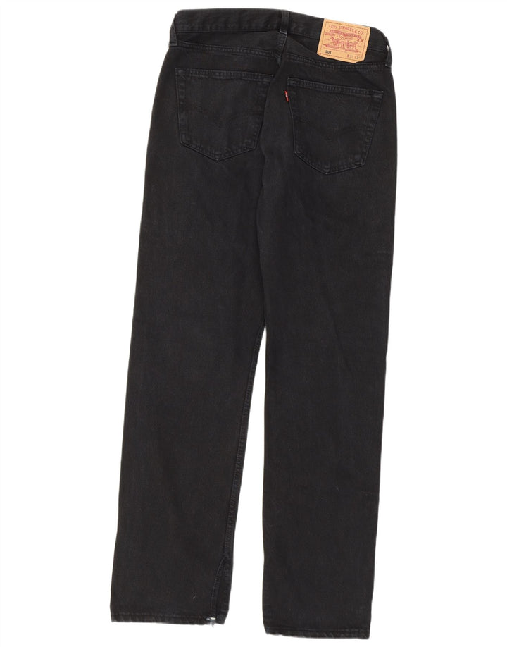 Męskie jeansy Levi's 501 Straight W31 L32 Czarne bawełniane