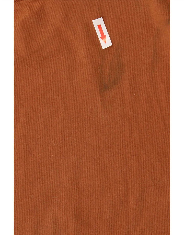 Carhartt T-Shirt męski Top Medium Brown Cotton