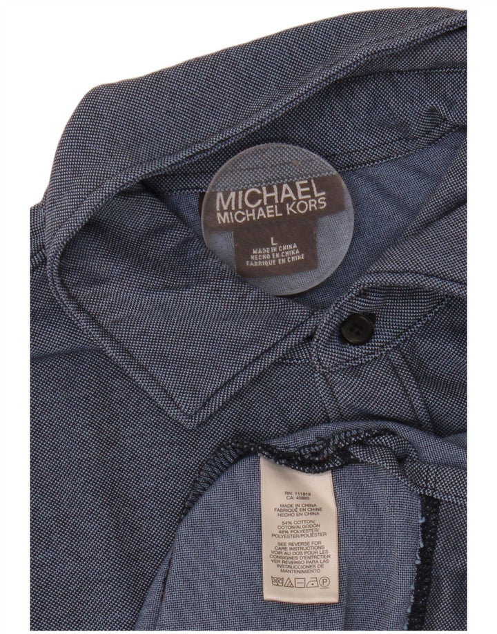 Męska koszulka polo MICHAEL KORS, duża, granatowa, bawełniana