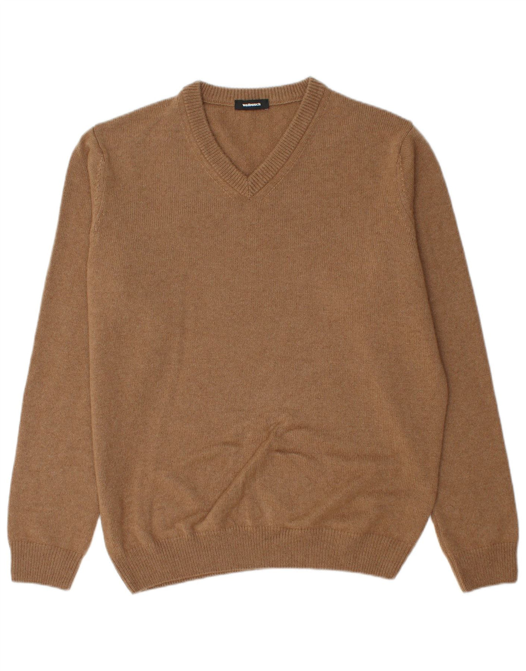 Męski sweter Walbusch z dekoltem w kształcie litery V IT 52, duży brązowy