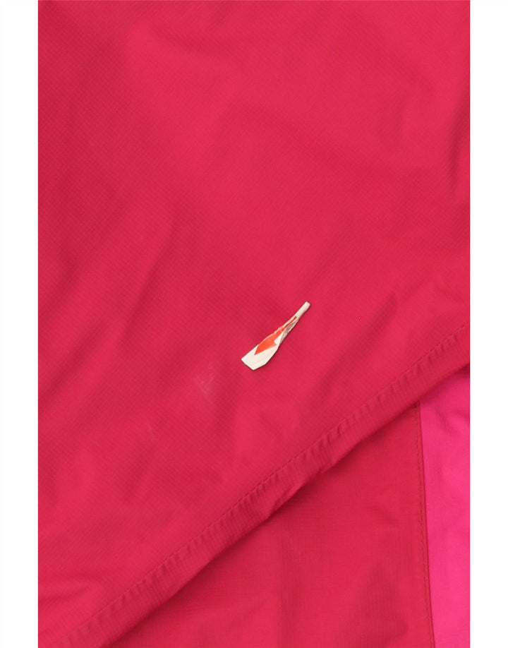 Damska kurtka przeciwdeszczowa z kapturem Berghaus UK 12, nylon w kolorze średniego różu