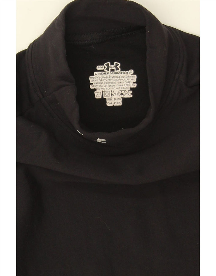 Damski top z długim rękawem Under Armour UK 10, mały, czarny nylon