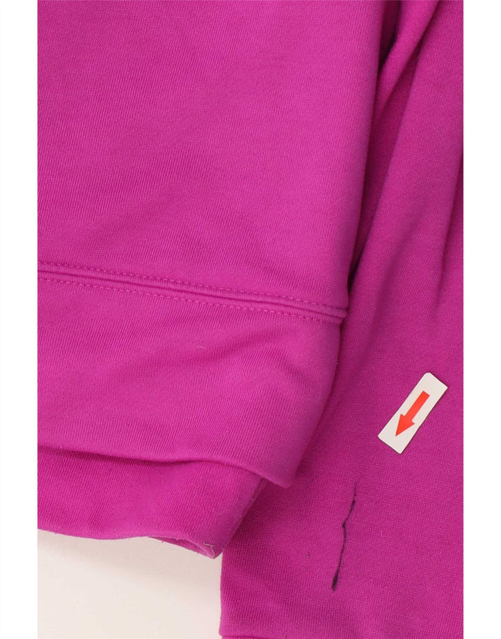 Damska bluza z kapturem Adidas Climalite Zip UK 12/14 Średni różowy poliester