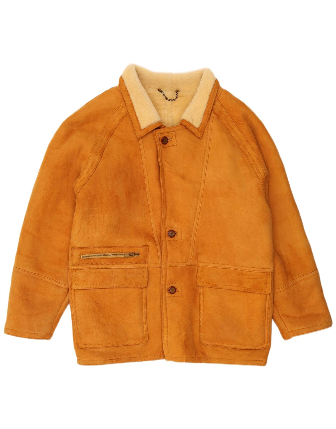 Vintage męska kurtka Shearling IT 56 XL Brown Shearling