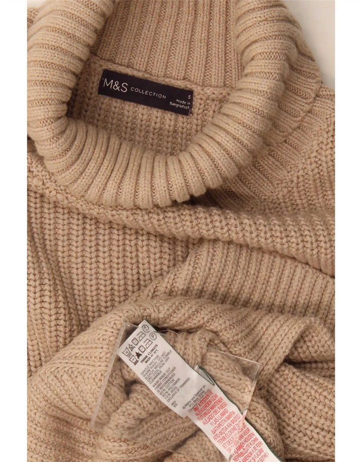 Tank top damski Marks & Spencer Longline Oversize UK 10, mały, beżowy