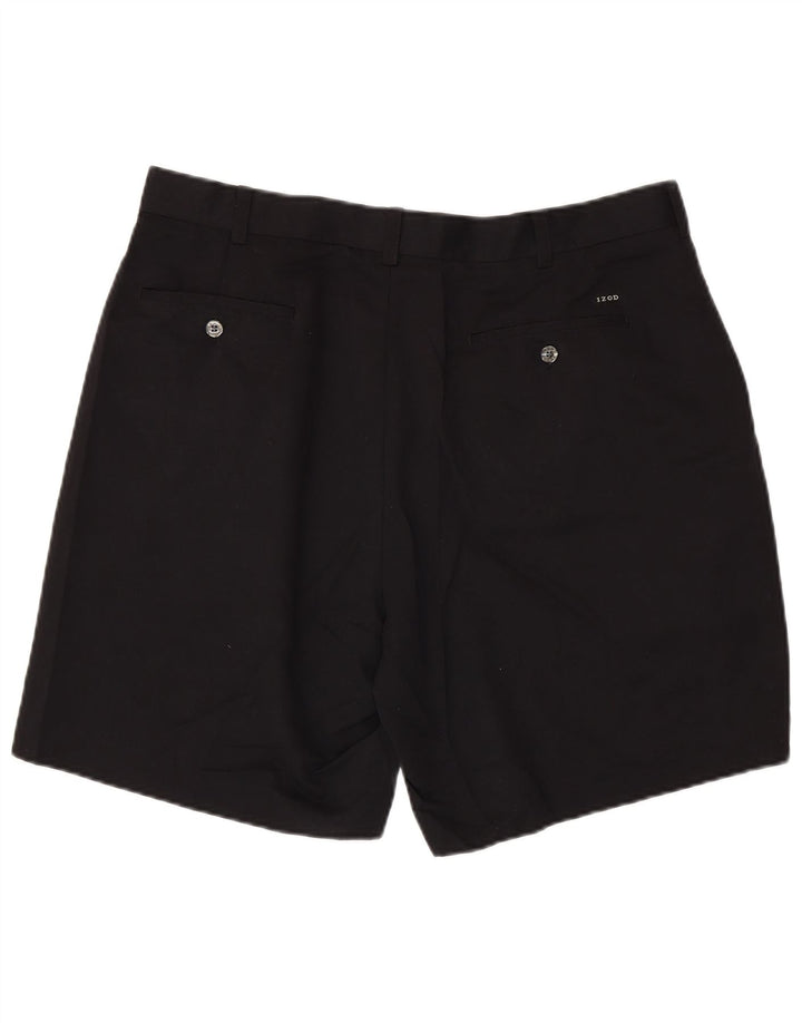 Męskie spodenki chino IZOD W38 XL, czarny poliester