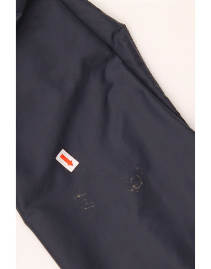 WOOLRICH Mens Graphic Bomber Jacket UK 38 Medium Navy Blue Nylon