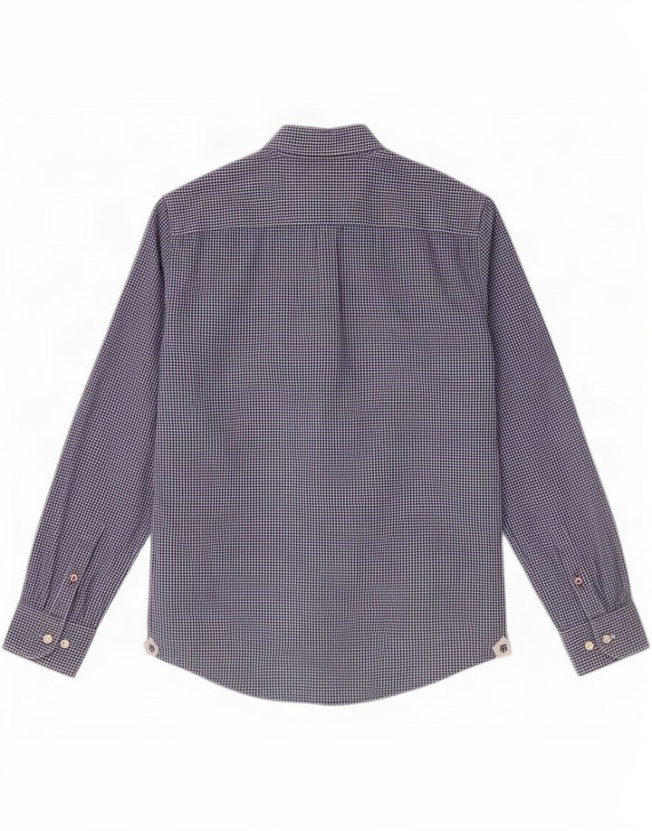 Koszula męska Tommy Hilfiger, mała, granatowa, bawełniana w kratkę