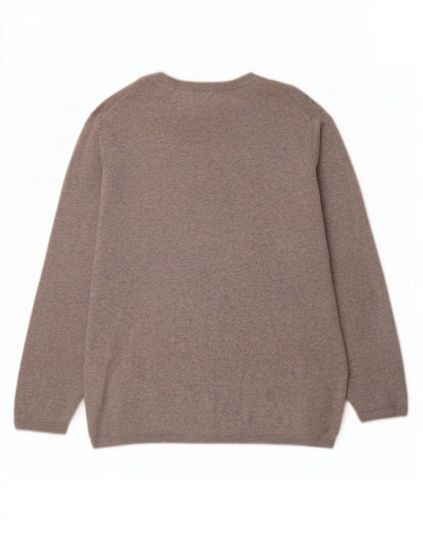 Damski sweter Tommy Hilfiger z dekoltem w łódkę UK 20 2XL Szara bawełna