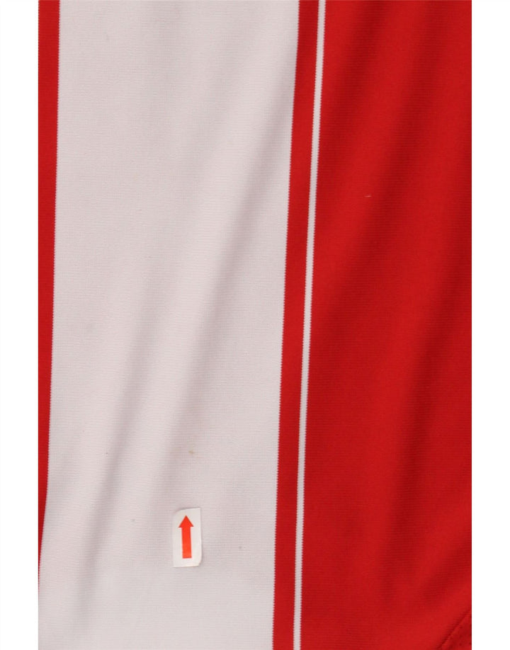 Chłopięcy T-shirt z grafiką ADIDAS FC Bayern Monachium 15-16 lat w czerwone paski