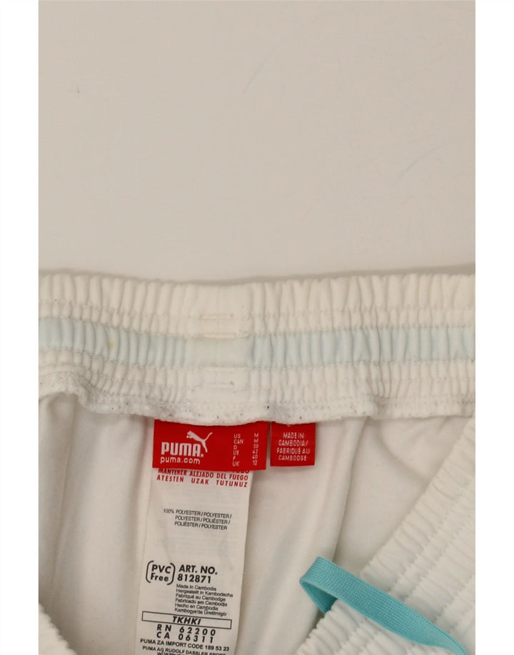 PUMA Womens Tracksuit Trousers UK 12 Medium White Polyester Vintage Puma and Second-Hand Puma from Messina Hembry 