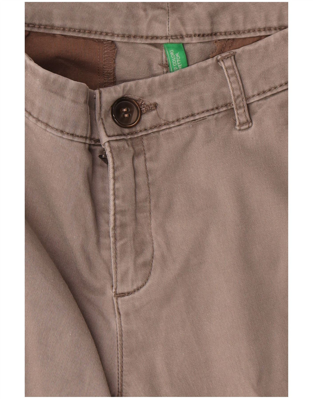 Spodnie damskie Benetton Straight Chino W30 L27 Szare