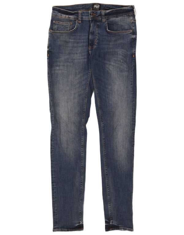 Damskie jeansy skinny Superdry W32 L32 Niebieskie, bawełniane