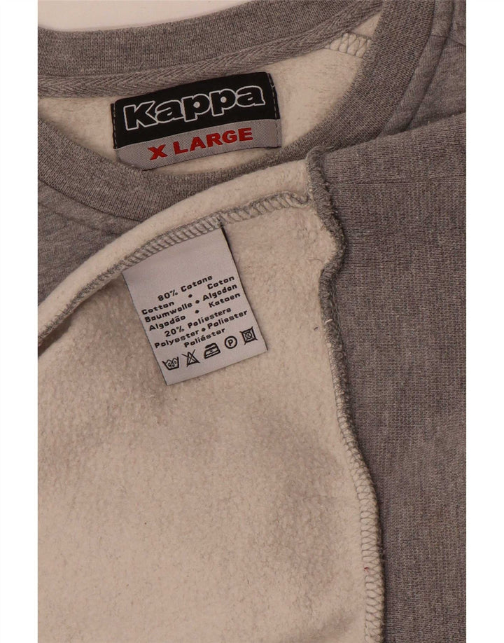 Męska bluza Kappa XL, szara bawełna