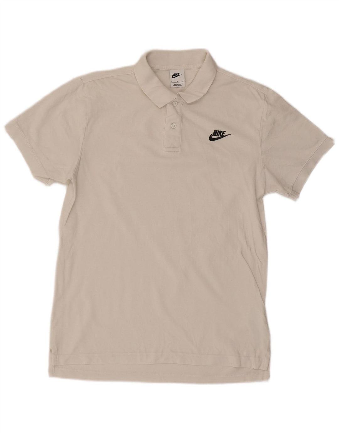 Męska koszulka polo Nike, mała, biała, bawełniana