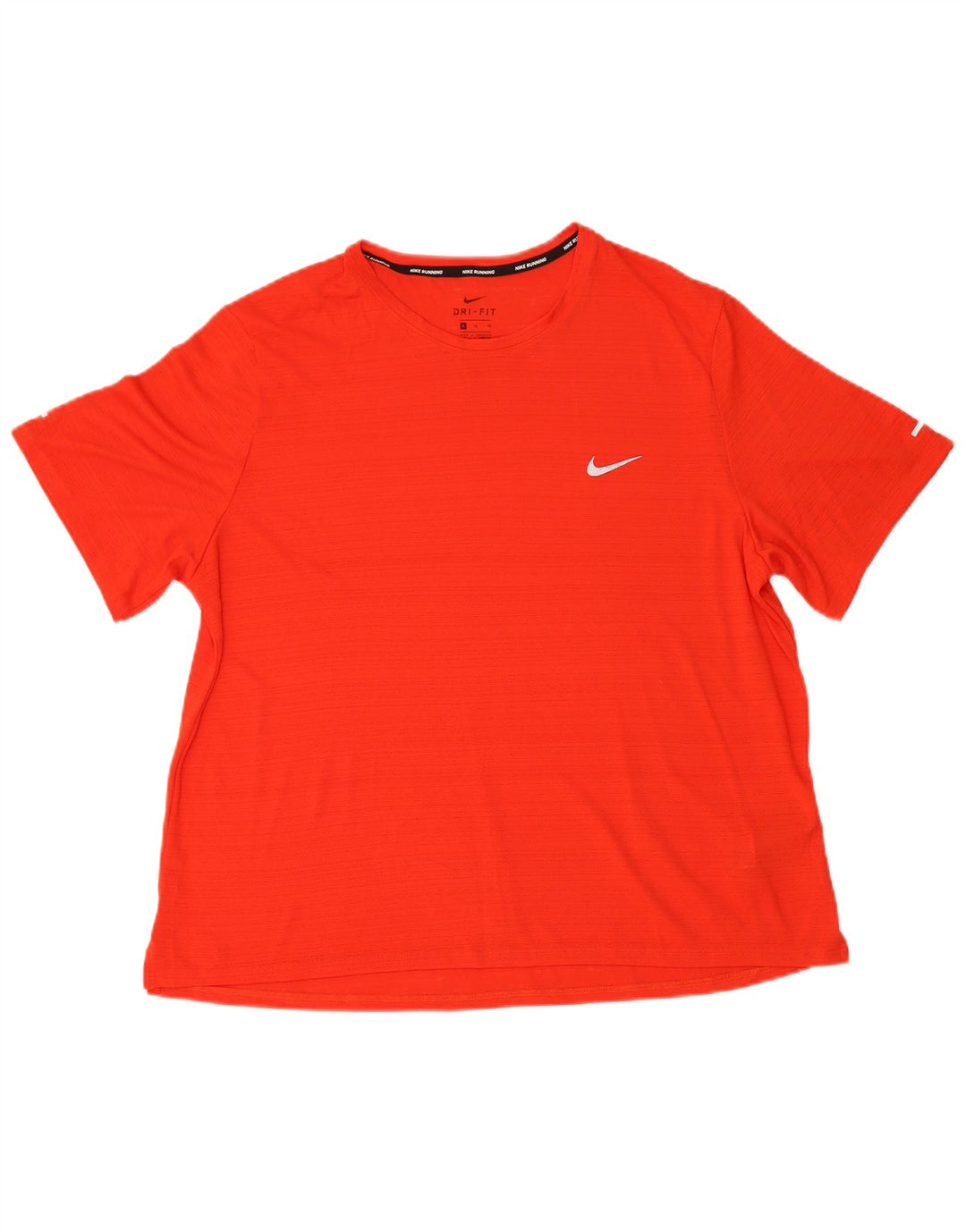 NIKE Womens Dri Fit T-Shirt Top UK 18 XL Red Polyester
